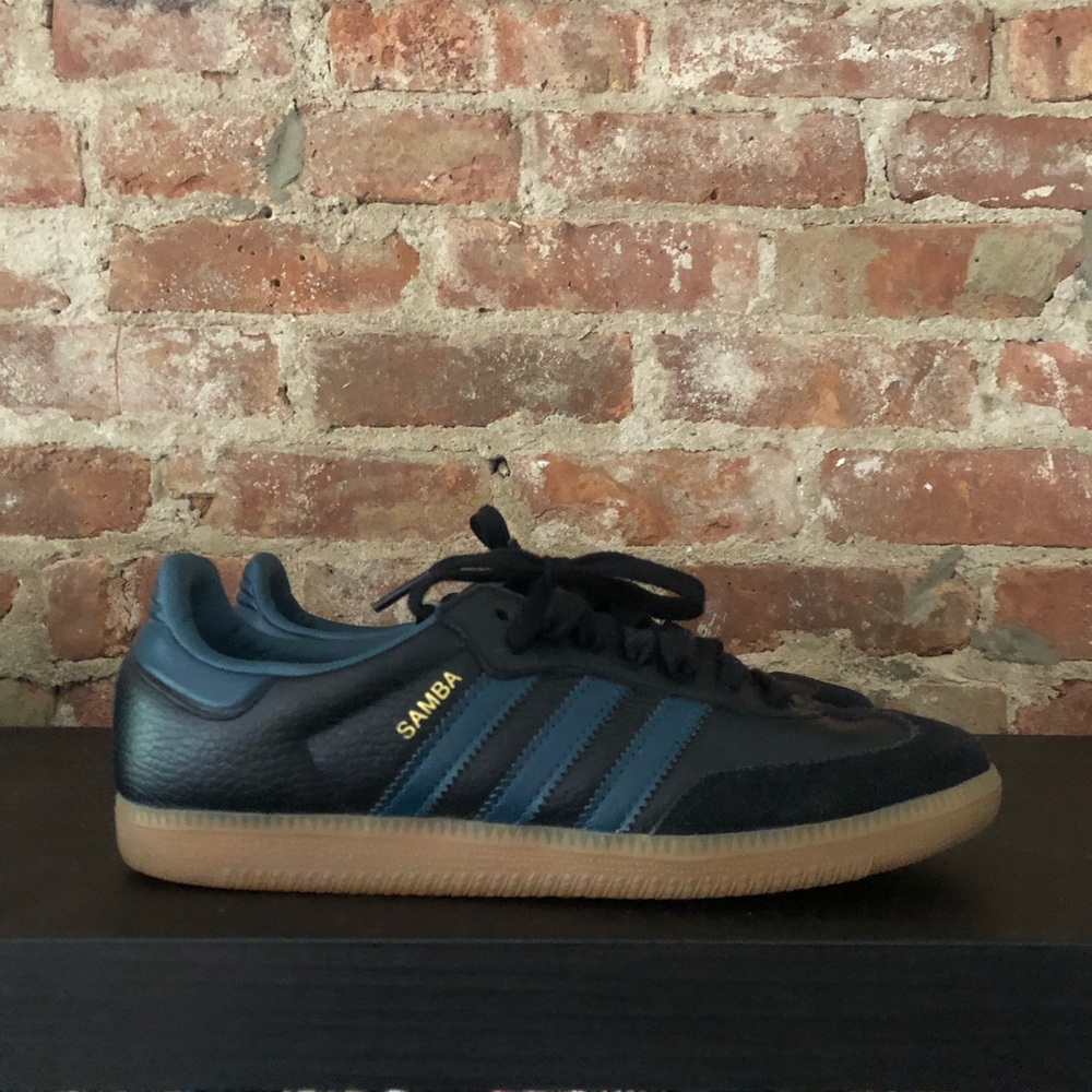 Adidas Black and Blue Samba